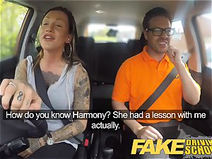 fake Driving school Advanced ultra-kinky lesson in creampie