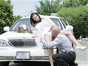filthy bride takes her chauffeur's manhood before her wedding